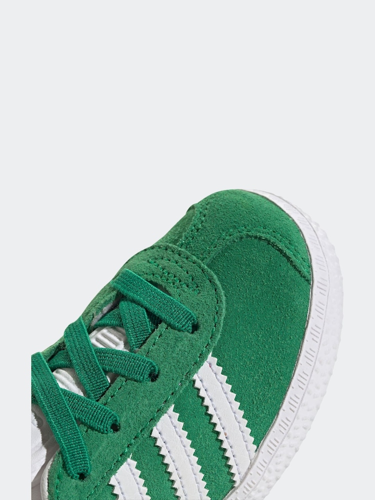 Зелений - adidas originals Gazelle Comfort Closure Elastic Trainers - Image 8 of 9