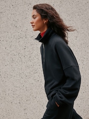 Black Quarter Zip Sweatshirt - Image 3 of 8