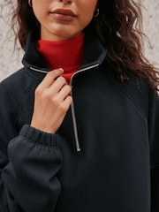 Black Quarter Zip Sweatshirt - Image 5 of 8