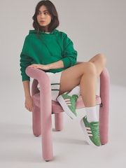 adidas Green/Pink VL Court Bold Trainers - Image 13 of 13