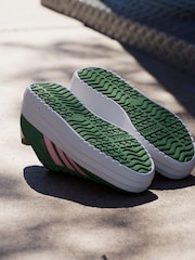 adidas Green/Pink VL Court Bold Trainers - Image 4 of 13