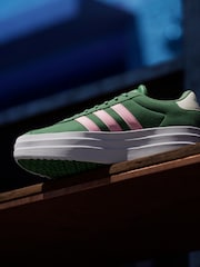 adidas Green/Pink VL Court Bold Trainers - Image 7 of 13