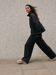 Black Wide Leg Joggers - Image 2 of 5