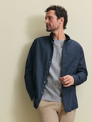 Tumši zils - Charles Tyrwhitt dzintara krāsas liela izmēra rūtainais negludināmais tvīla pieguļošais krekls - Attēls 1 no 6