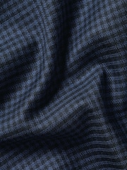 Tumši zils - Charles Tyrwhitt dzintara krāsas liela izmēra rūtainais negludināmais tvīla pieguļošais krekls - Attēls 5 no 6