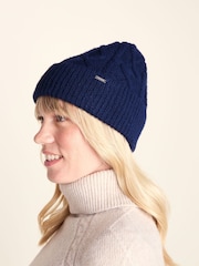 Azul - Tog 24 Janice Supersoft Cable Knit Beanie - Imagen 1 de 4