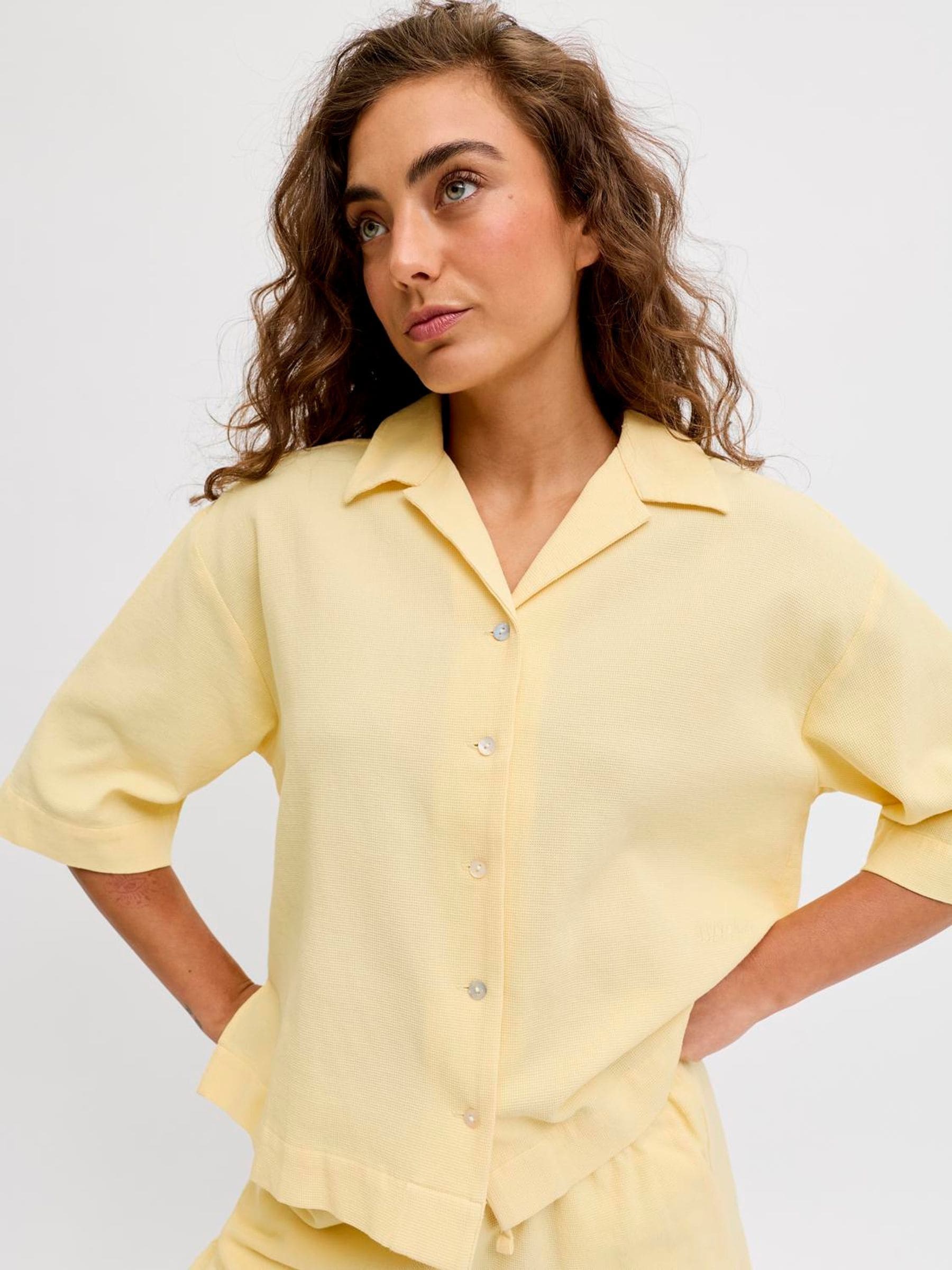 Buy JJXX Yellow Waffle Co-Ord Set in Sunlight Yellow from Next France
