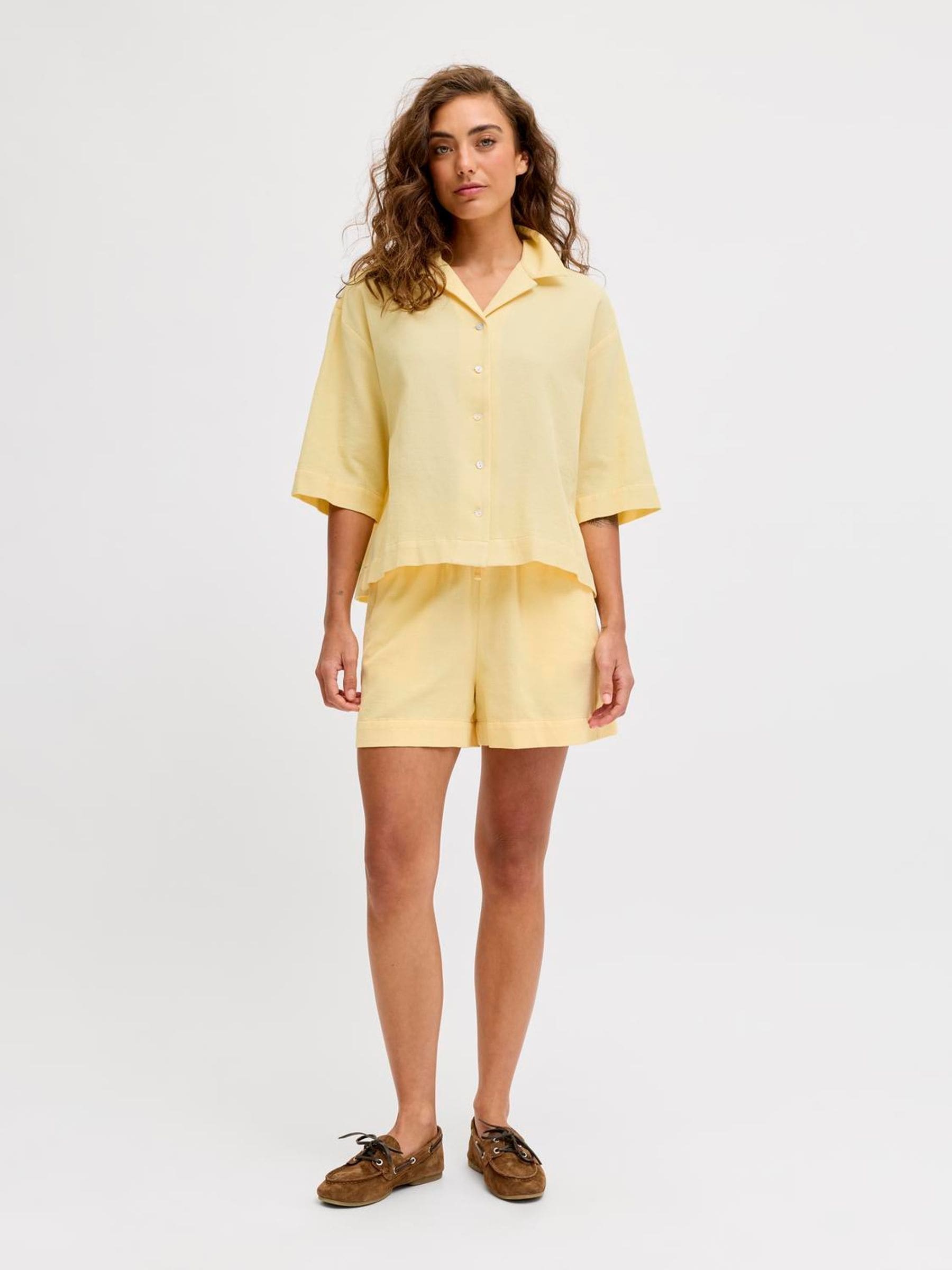 Buy JJXX Yellow Waffle Co-Ord Set in Sunlight Yellow from Next France