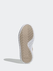 adidas Brown Grand Court Platform Suede Trainers - Image 9 of 9