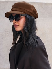 Friends Like These Chocolate Brown Sudette Baker Hat - Image 1 of 7