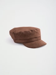 Friends Like These Chocolate Brown Sudette Baker Hat - Image 5 of 7