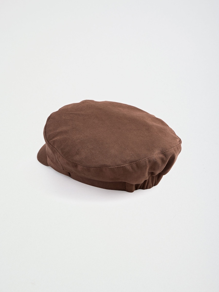 Friends Like These Chocolate Brown Sudette Baker Hat - Image 7 of 7