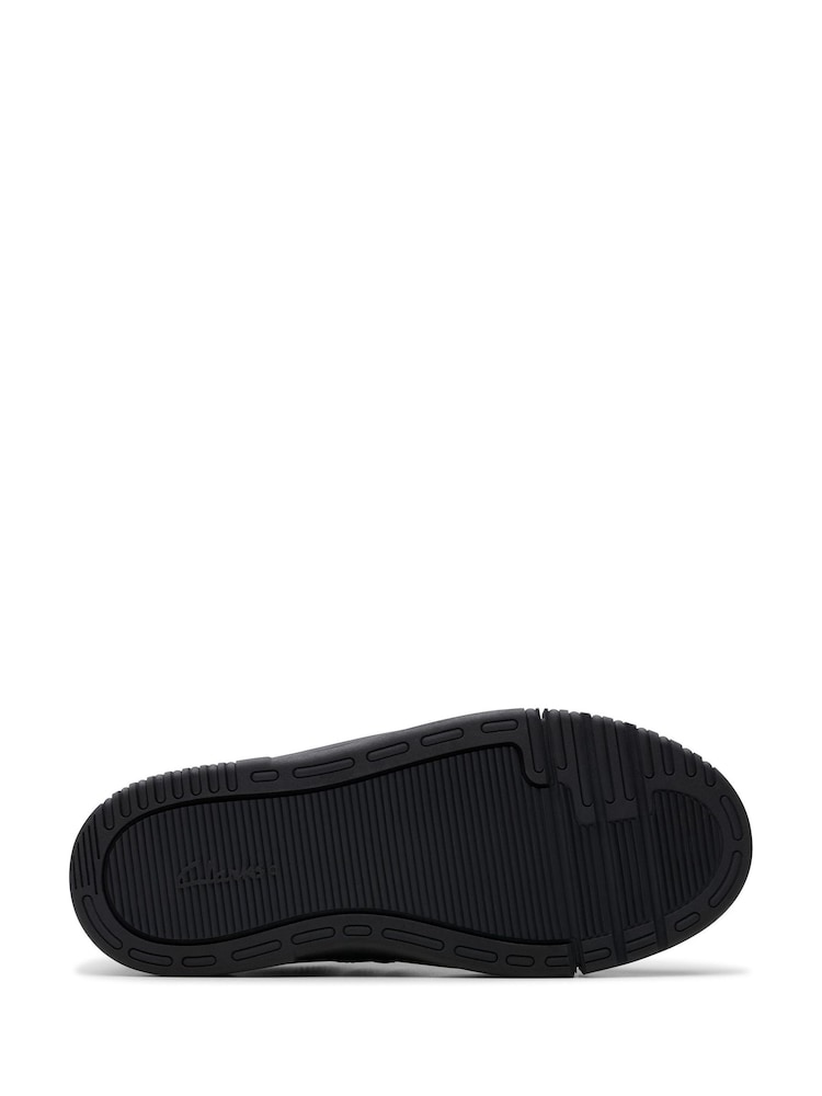 Clarks Black Wide Fit (G) Leather Oslo Flare Shoes - Image 7 of 7