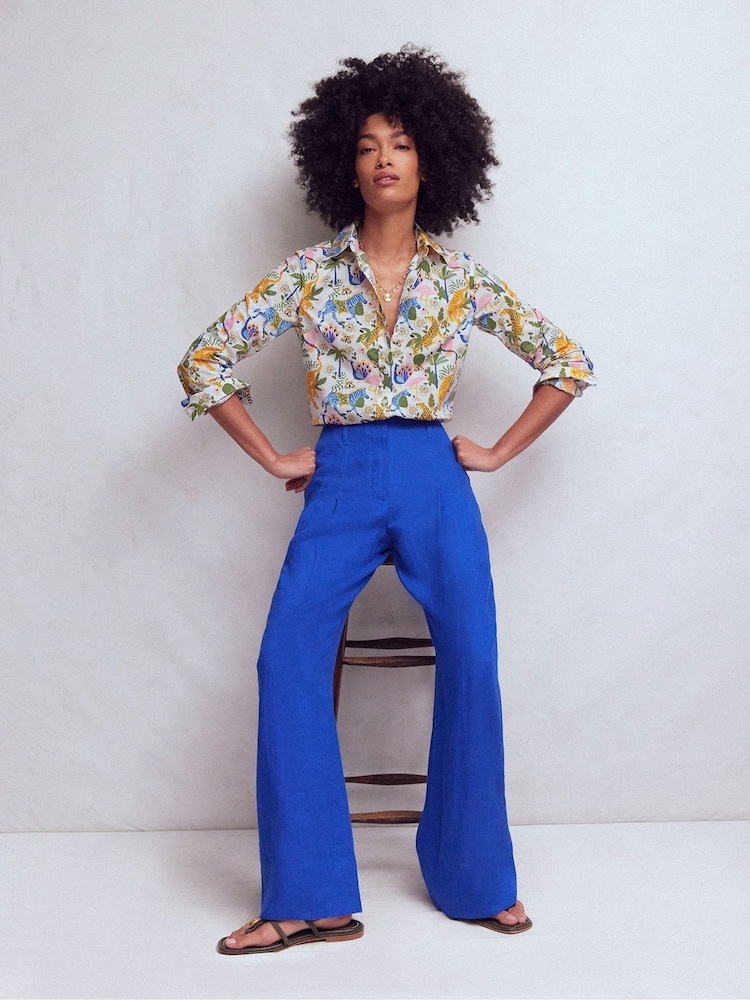 Boden Green Sienna Cotton Shirt - Image 1 of 5 Boden Green Sienna Cotton Shirt - Image 1 of 5