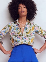 Boden Green Sienna Cotton Shirt - Image 5 of 5