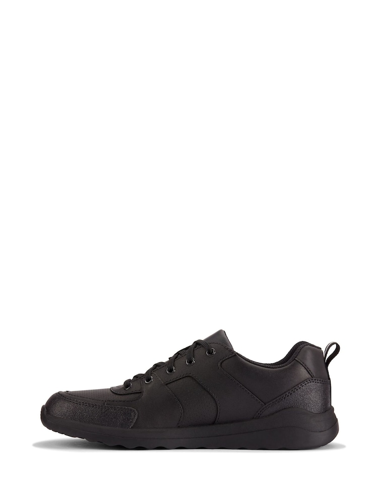 Clarks Black Wide Fit (G) Leather Daze Loop Shoes - Image 2 of 7