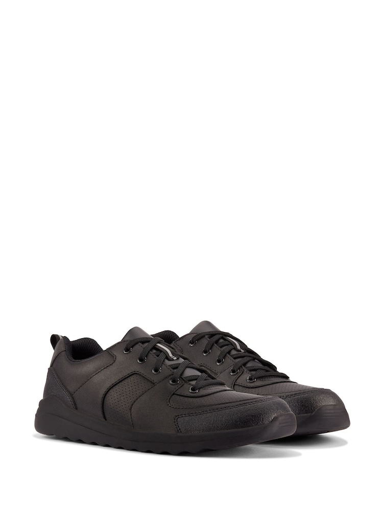 Clarks Black Wide Fit (G) Leather Daze Loop Shoes - Image 4 of 7