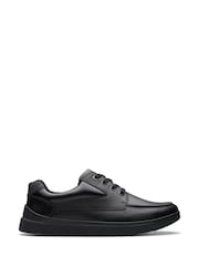 Clarks Black Wide Fit (G) Leather Keelan Flare Shoes - Image 1 of 7