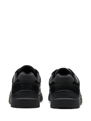 Clarks Black Wide Fit (G) Leather Keelan Flare Shoes - Image 5 of 7