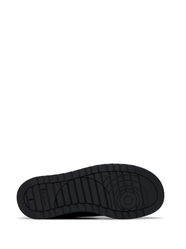 Clarks Black Wide Fit (G) Leather Keelan Flare Shoes - Image 7 of 7