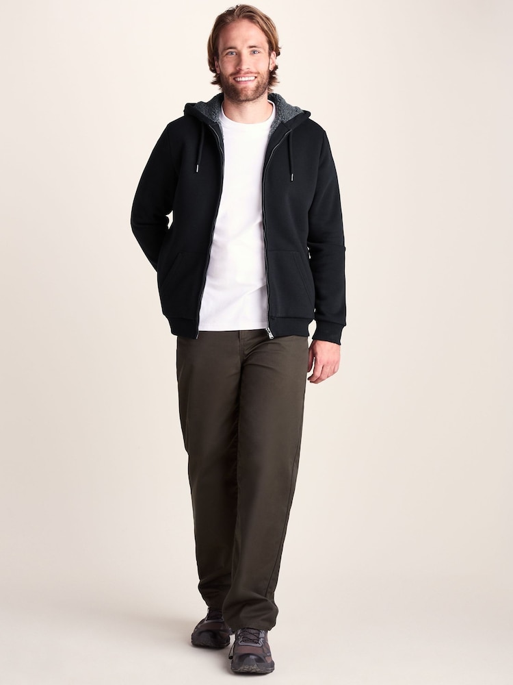 Crno - Tog 24 Ramsey Supersoft Sherpa Lined Zip Hoodie - Slika 2 od 7 Crno - Tog 24 Ramsey Supersoft Sherpa Lined Zip Hoodie - Slika 2 od 7