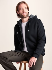 Crno - Tog 24 Ramsey Supersoft Sherpa Lined Zip Hoodie - Slika 4 od 7