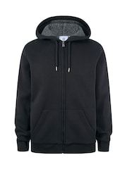 Crno - Tog 24 Ramsey Supersoft Sherpa Lined Zip Hoodie - Slika 7 od 7