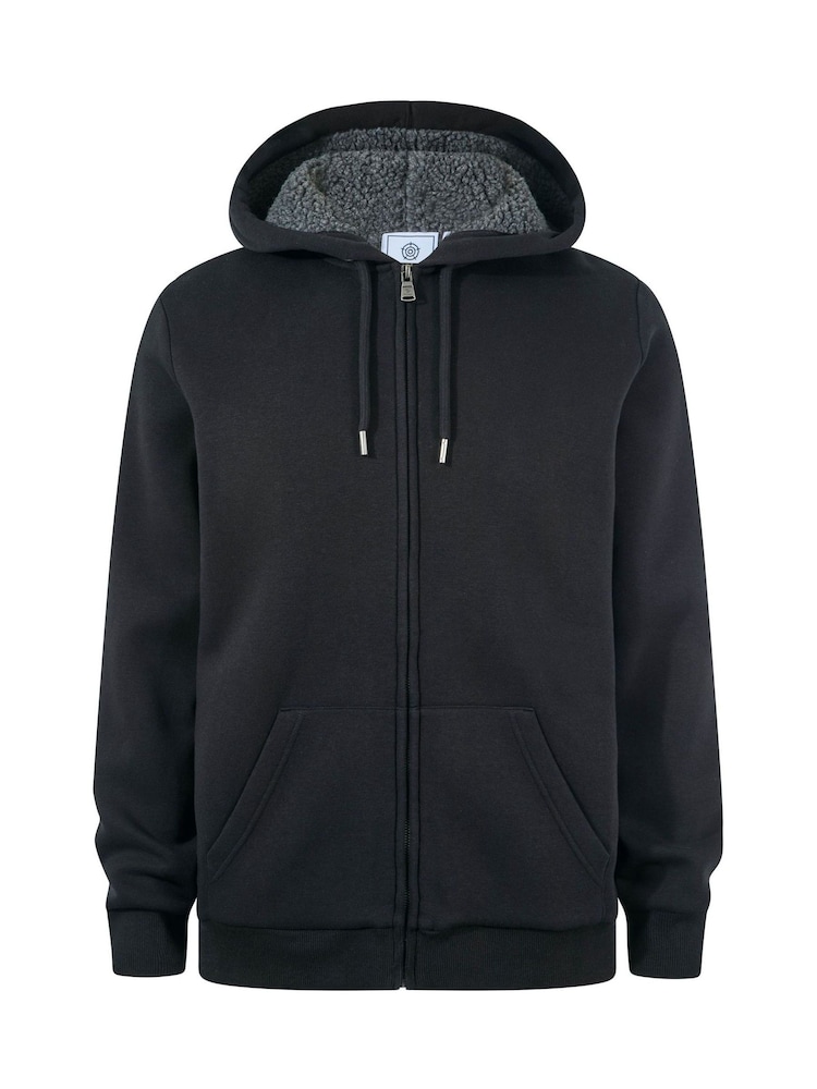 Crno - Tog 24 Ramsey Supersoft Sherpa Lined Zip Hoodie - Slika 7 od 7 Crno - Tog 24 Ramsey Supersoft Sherpa Lined Zip Hoodie - Slika 7 od 7