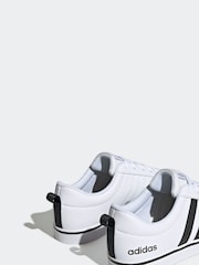 adidas White/Black VS Pace Trainers - Image 12 of 13