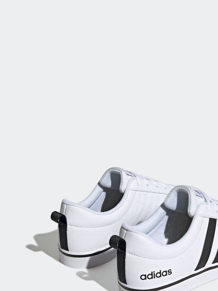 adidas White/Black VS Pace Trainers - Image 12 of 13