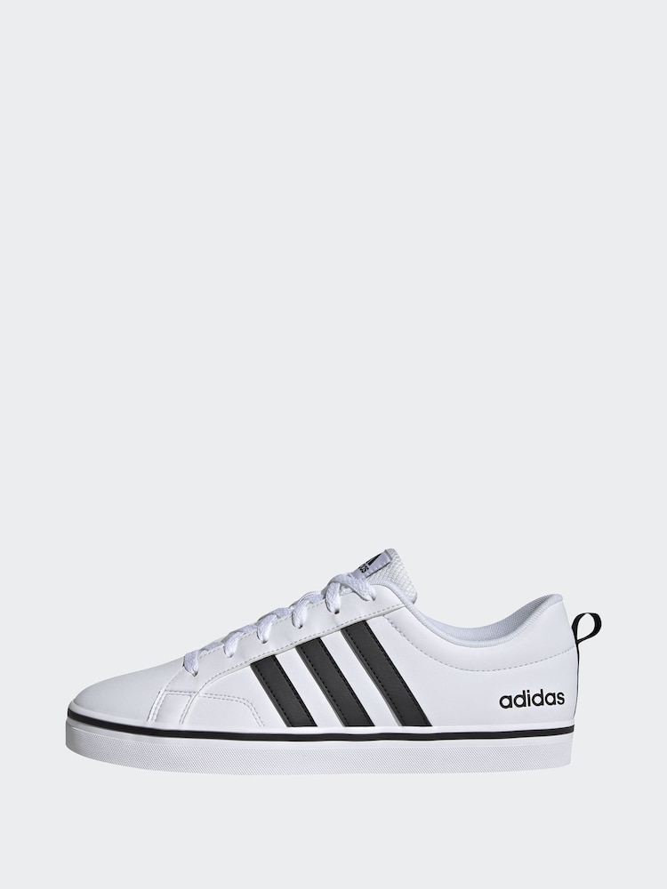adidas White/Black VS Pace Trainers - Image 13 of 13
