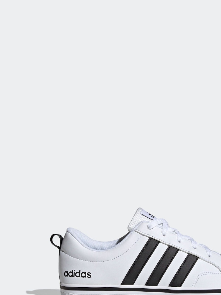 adidas White/Black VS Pace Trainers - Image 5 of 13
