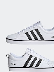 adidas White/Black VS Pace Trainers - Image 6 of 13