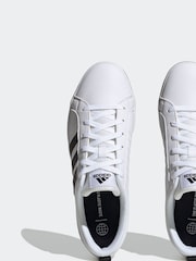 adidas White/Black VS Pace Trainers - Image 8 of 13
