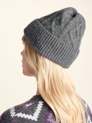 Gris - Tog 24 Janice Supersoft Cable Knit Beanie - Imagen 3 de 4