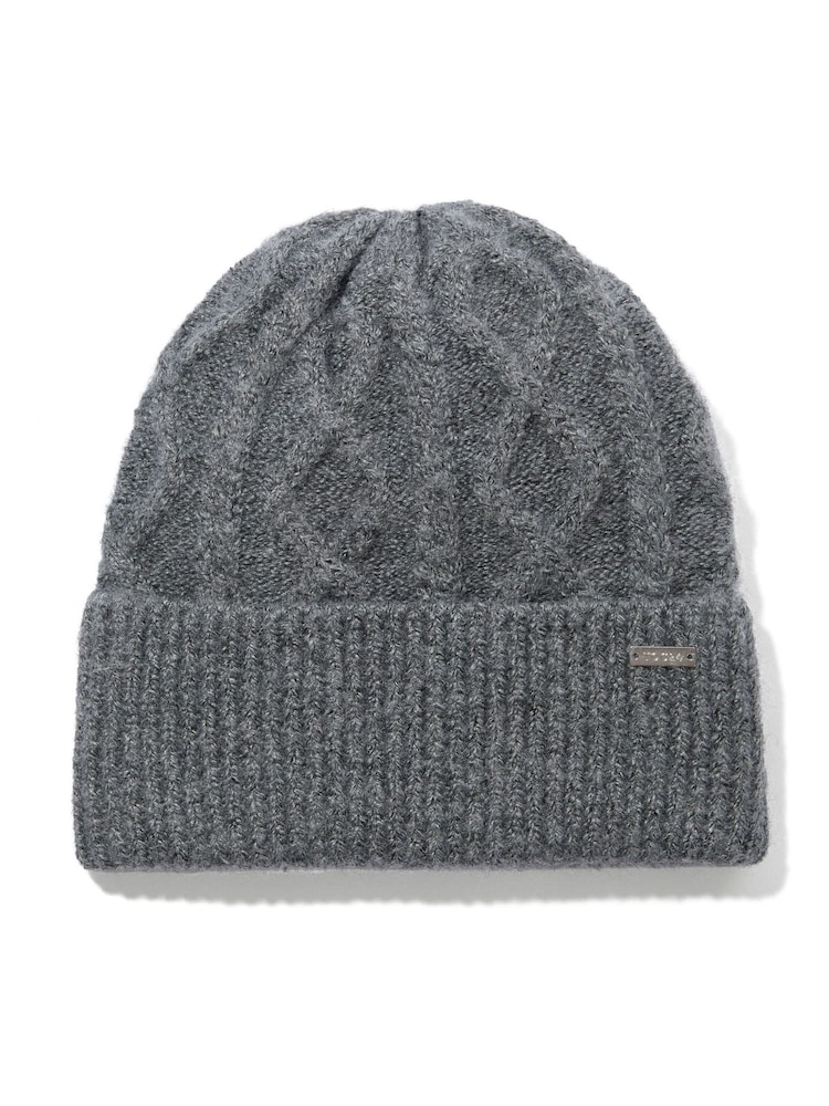Gris - Tog 24 Janice Supersoft Cable Knit Beanie - Imagen 4 de 4 Gris - Tog 24 Janice Supersoft Cable Knit Beanie - Imagen 4 de 4
