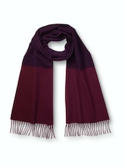 Rød - Charles Tyrwhitt Fiskebensmønster Kasjmirskjerf - Bilde 1 av 3