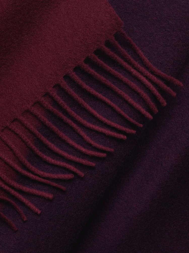 Rød - Charles Tyrwhitt Fiskebensmønster Kasjmirskjerf - Bilde 3 av 3
