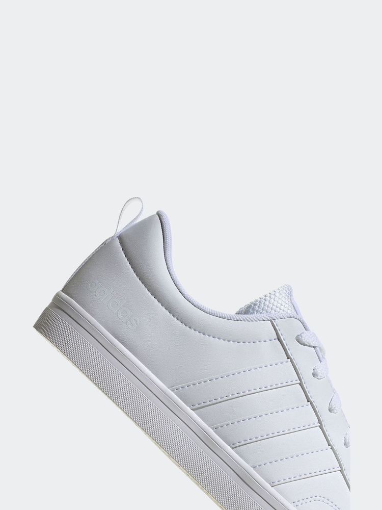 adidas White Chrome VS Pace Trainers - Image 11 of 11