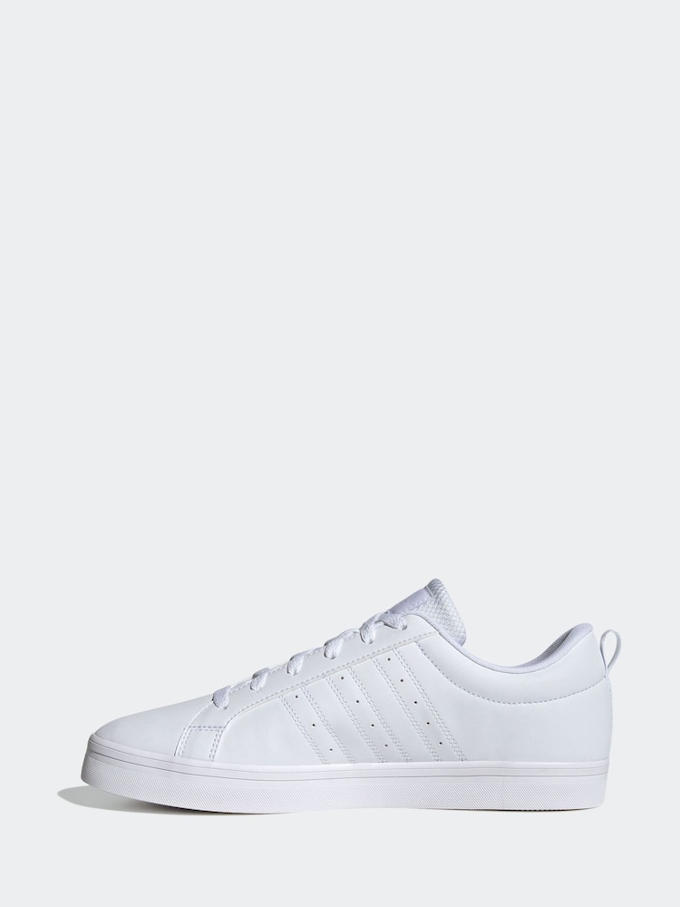 adidas White Chrome VS Pace Trainers - Image 3 of 11