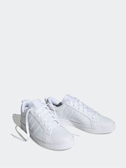 adidas White Chrome VS Pace Trainers - Image 5 of 11