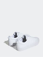adidas White Chrome VS Pace Trainers - Image 6 of 11