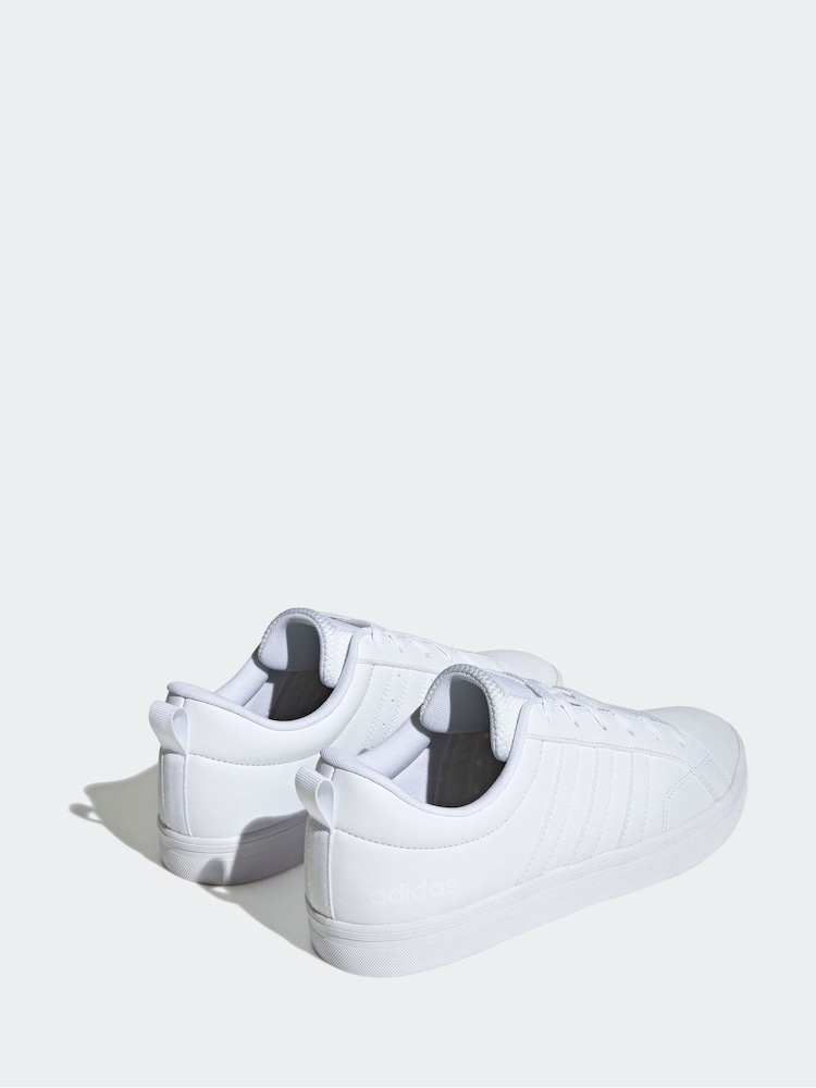 adidas White Chrome VS Pace Trainers - Image 6 of 11