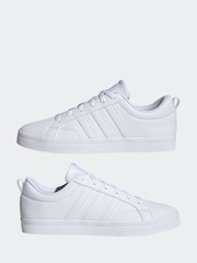 adidas White Chrome VS Pace Trainers - Image 7 of 11