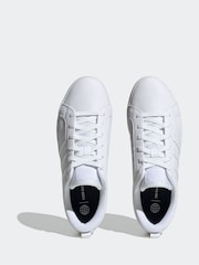 adidas White Chrome VS Pace Trainers - Image 8 of 11