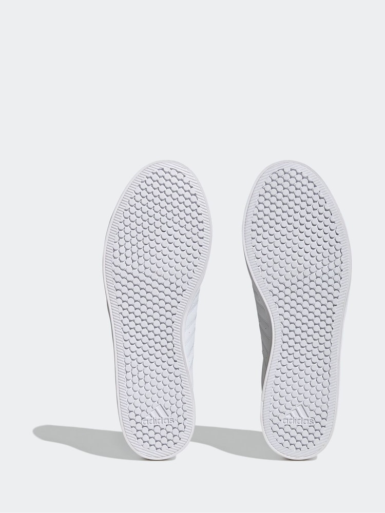 adidas White Chrome VS Pace Trainers - Image 9 of 11