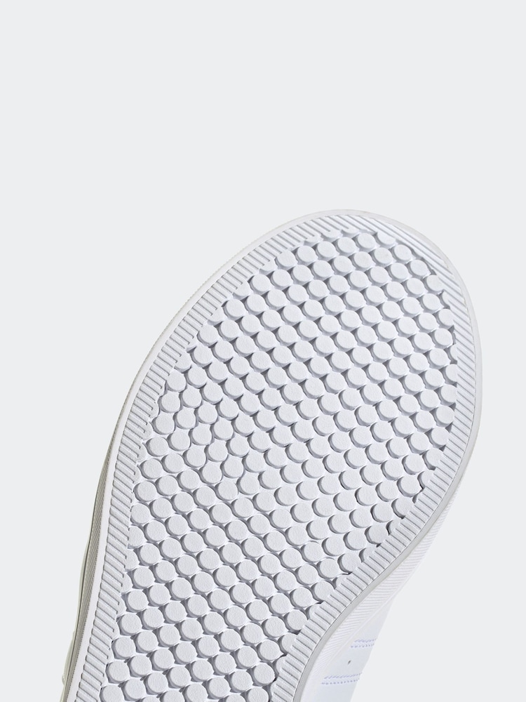 adidas White Chrome VS Pace Trainers - Image 10 of 11