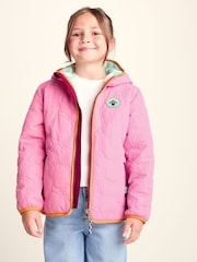 Tog 24 Pink Arapawa Shaun the Sheep Kids Insulated Quilted Coat Microfleece Lining - Image 1 of 6