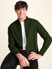 Tog 24 Green Barry Long Sleeved Cotton Oxford  Shirt - Image 4 of 6