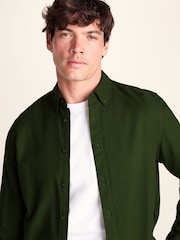 Tog 24 Green Barry Long Sleeved Cotton Oxford  Shirt - Image 5 of 6
